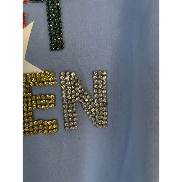 Judith March GIFT QUEEN Oversized Sweatshirt Size S - Picture 3 of 7